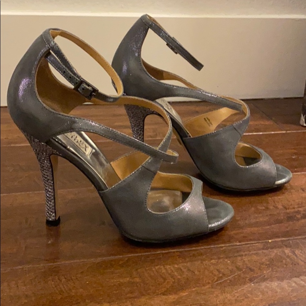 Badgley Mischka Keyes Sandal (MP2054) In Smoke